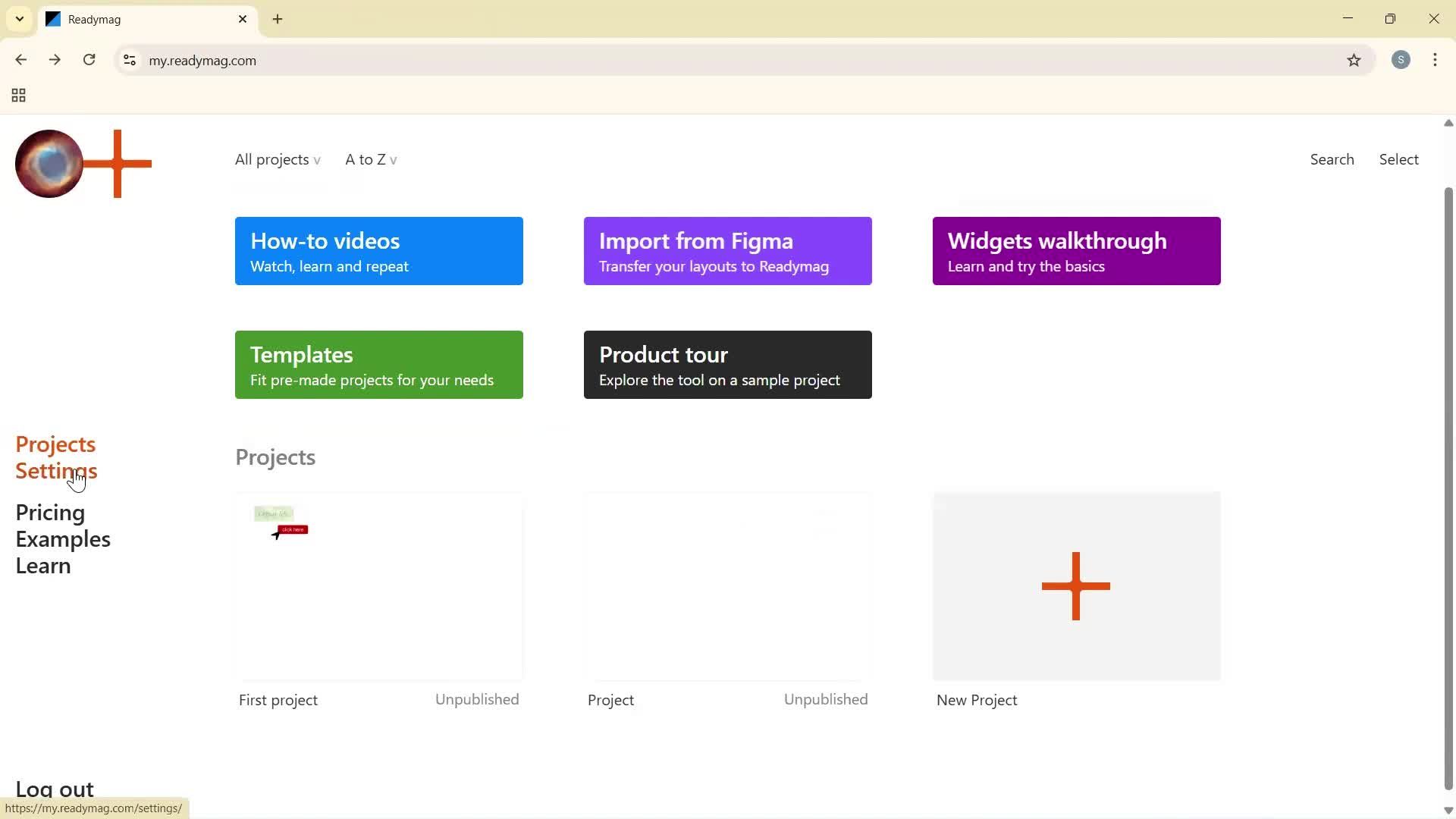 General browsing screenshot