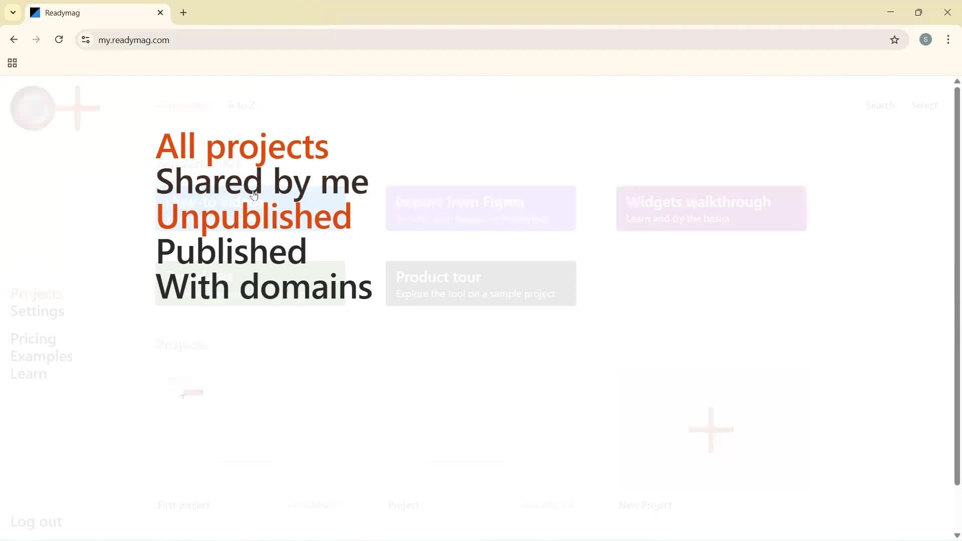 General browsing screenshot