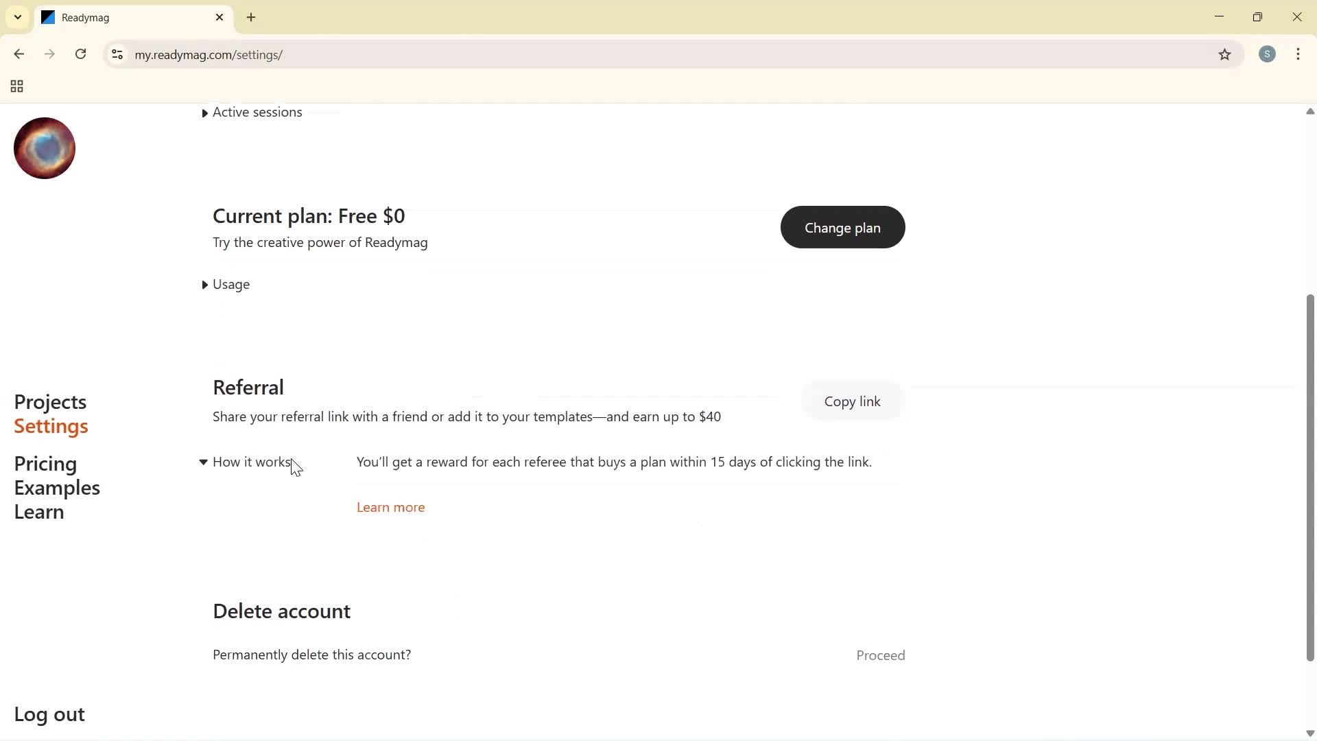 General browsing screenshot