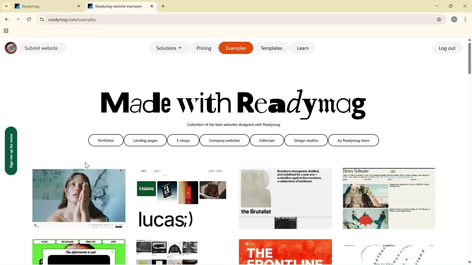 General browsing screenshot