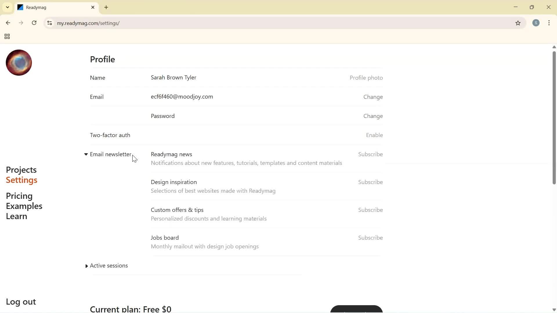 General browsing screenshot
