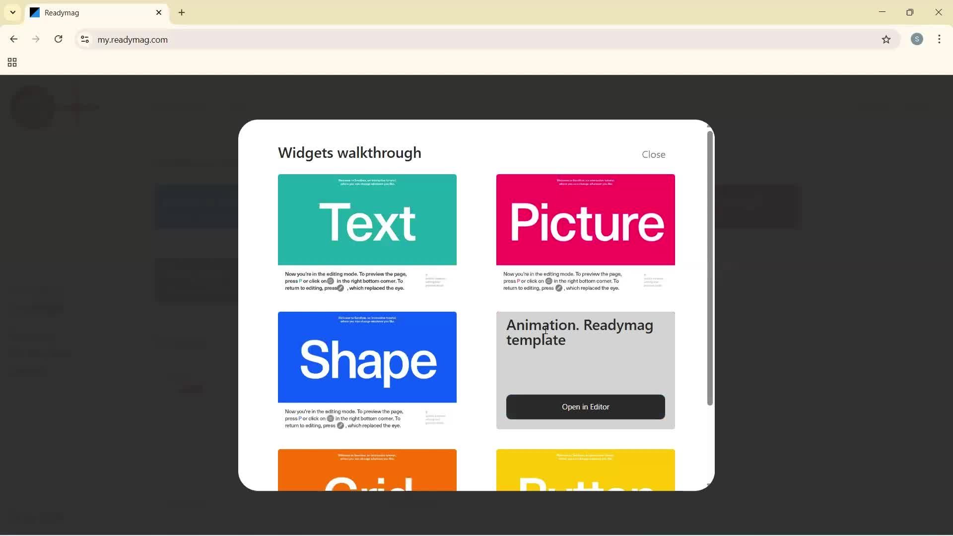 General browsing screenshot