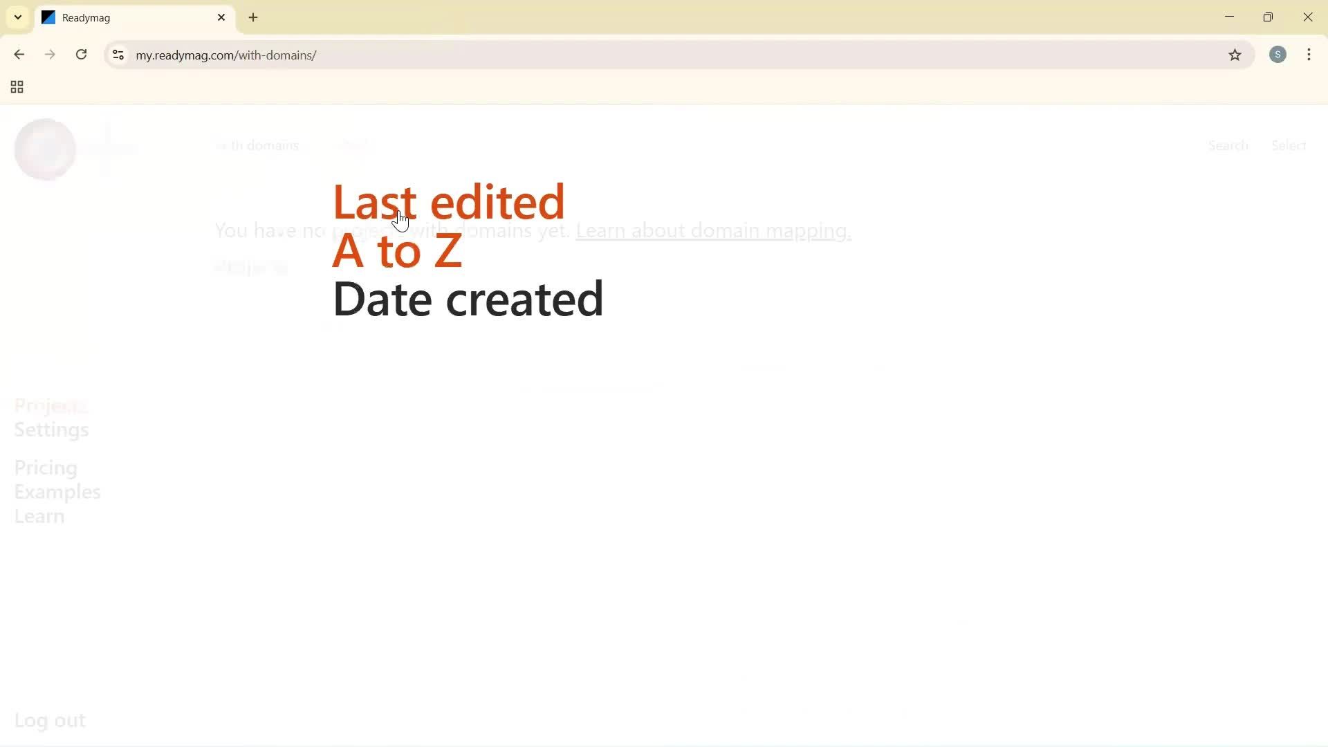 General browsing screenshot