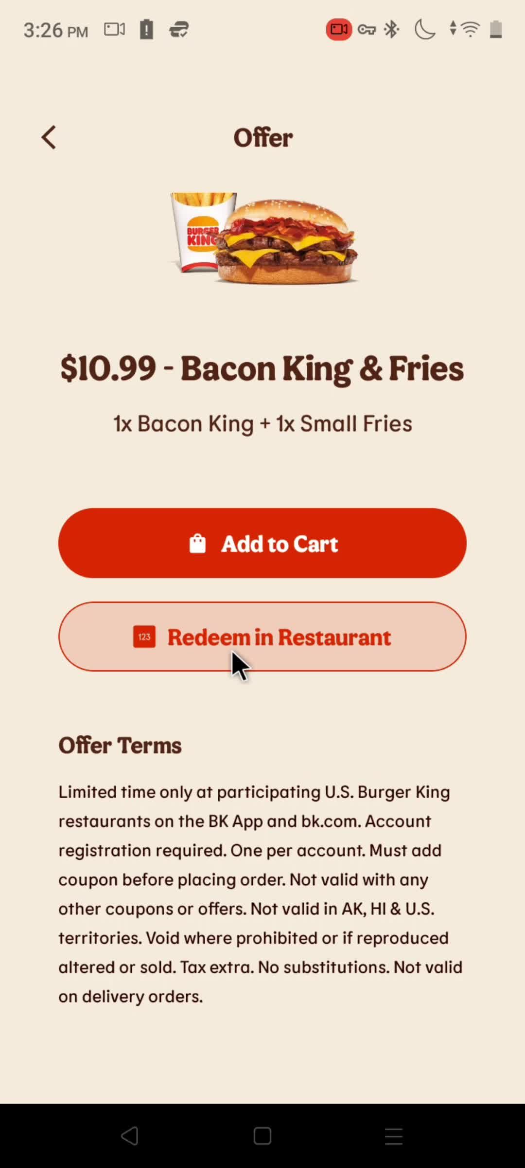 General browsing on Burger King video thumbnail