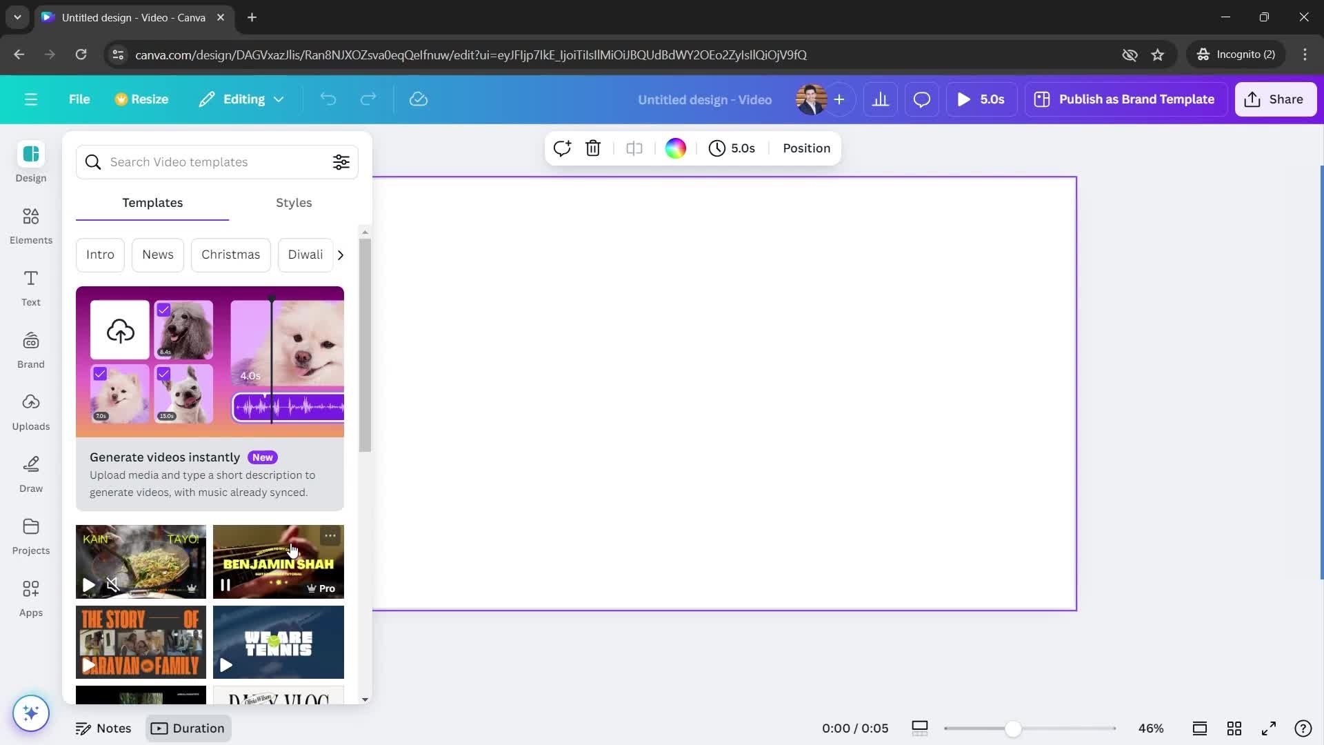 General browsing screenshot