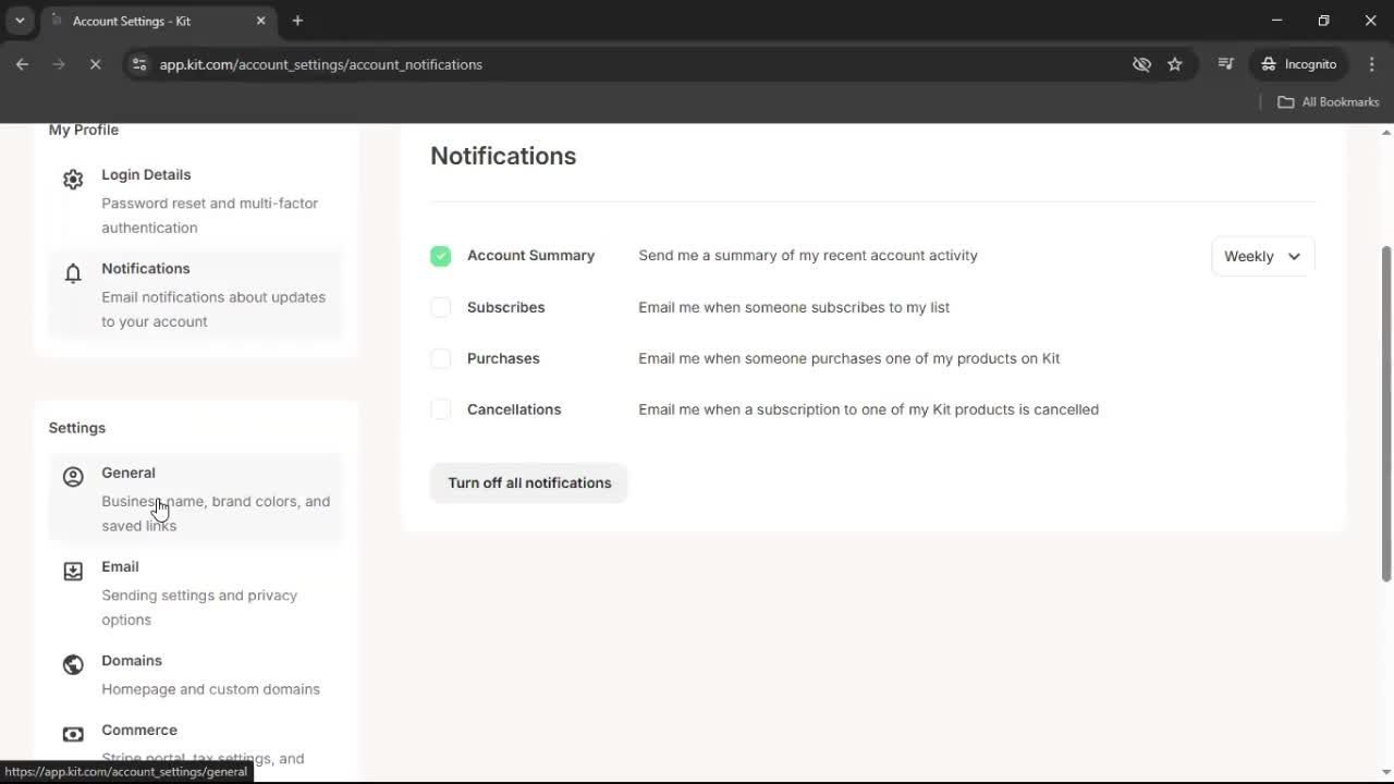 General browsing screenshot