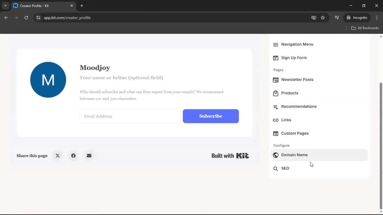 General browsing screenshot