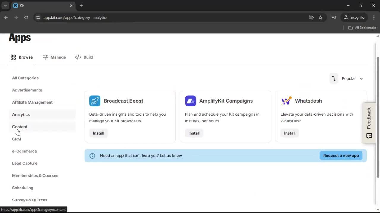 General browsing screenshot
