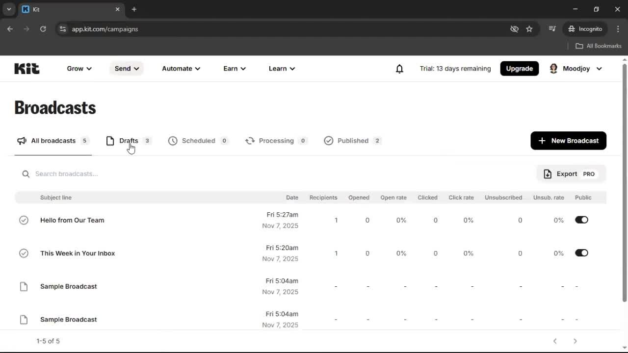 General browsing screenshot