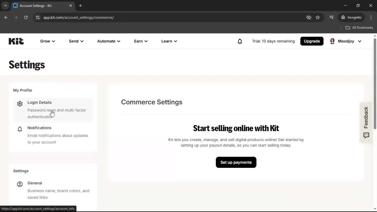 General browsing screenshot