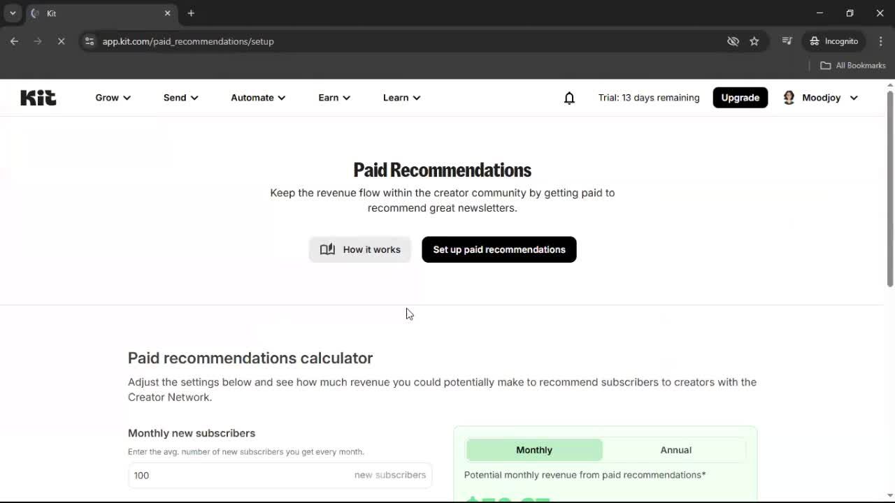 General browsing screenshot