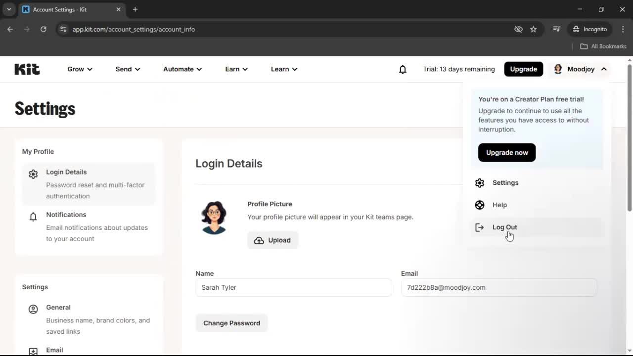 General browsing screenshot