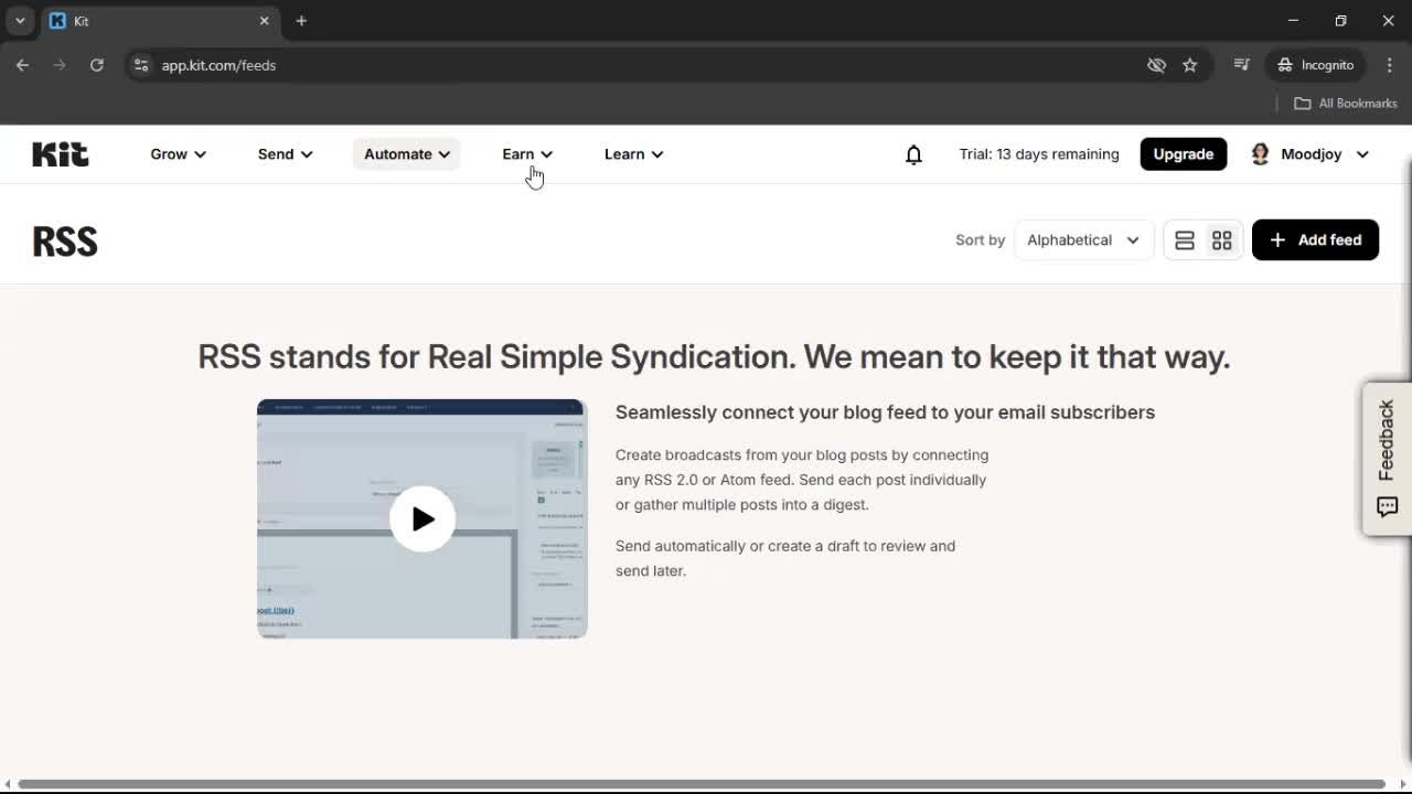 General browsing screenshot