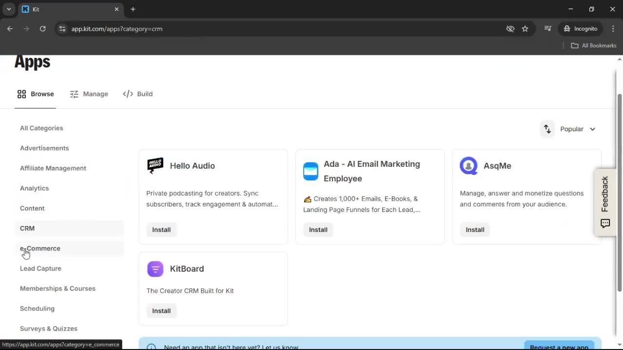 General browsing screenshot