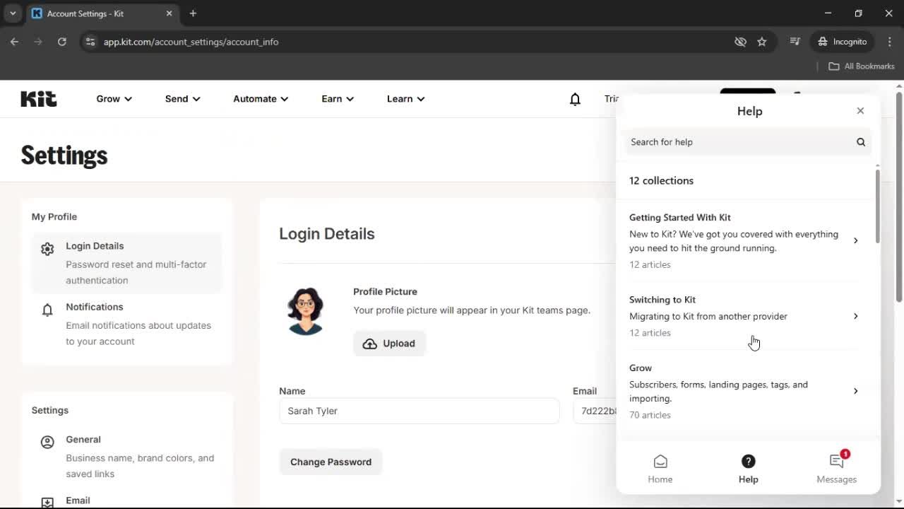 General browsing screenshot