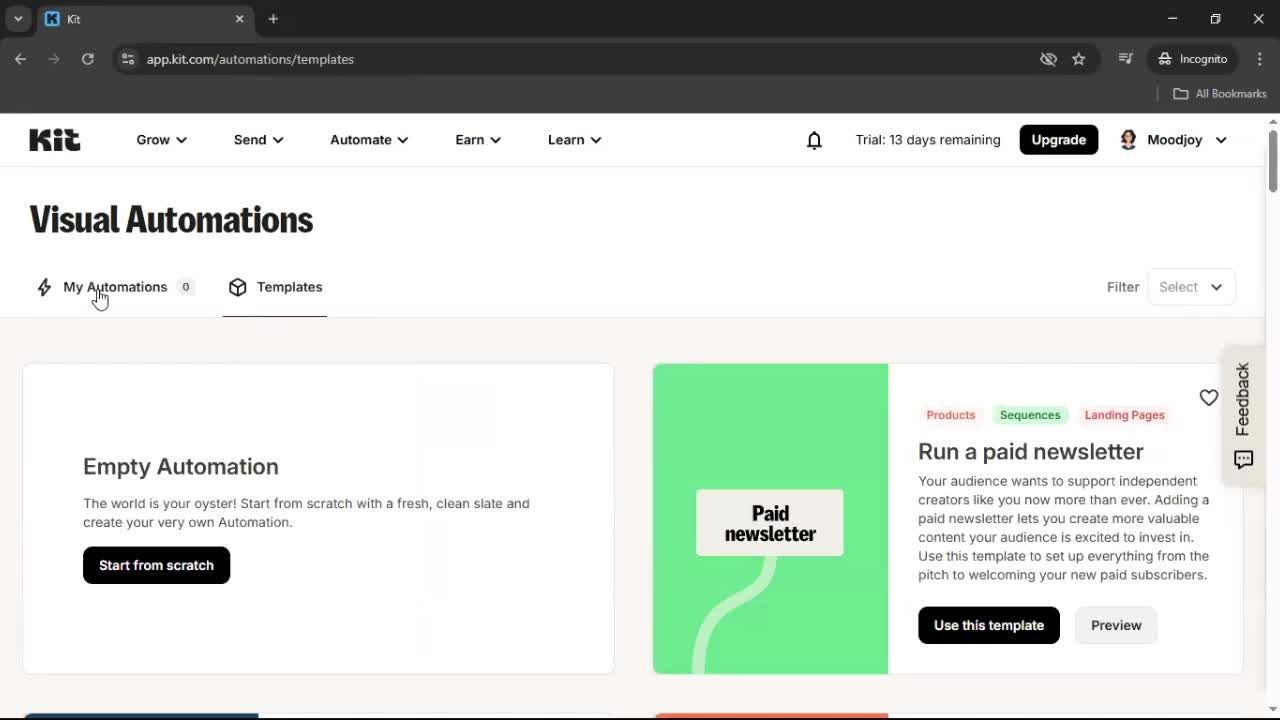 General browsing screenshot