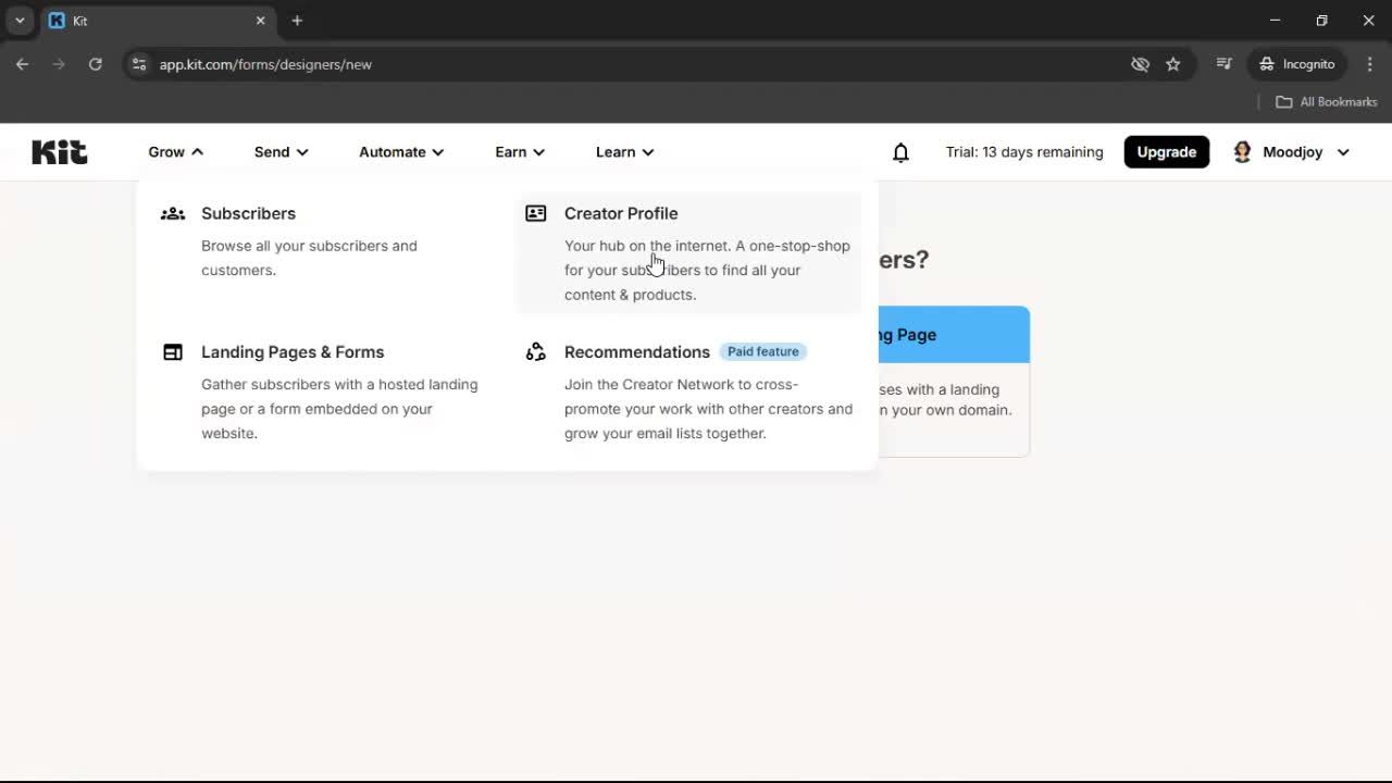 General browsing screenshot