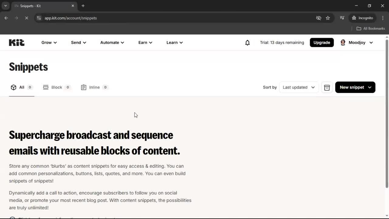 General browsing screenshot