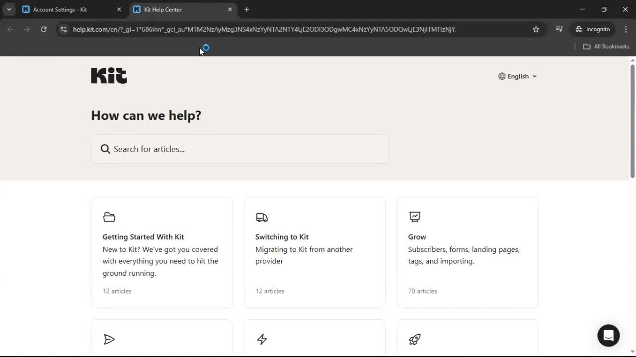 General browsing screenshot