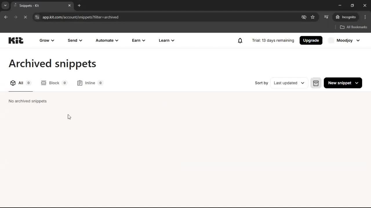 General browsing screenshot
