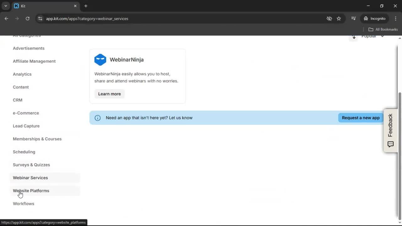 General browsing screenshot