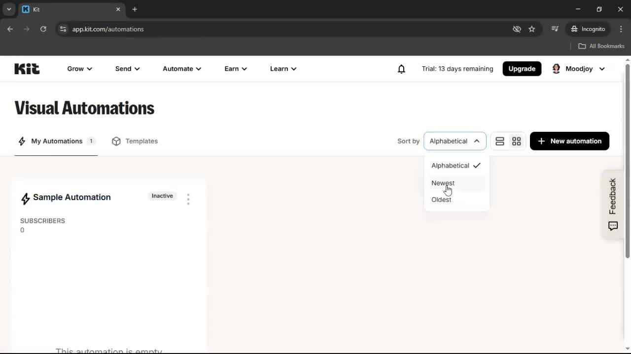 General browsing screenshot