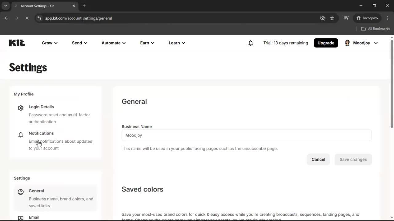General browsing screenshot
