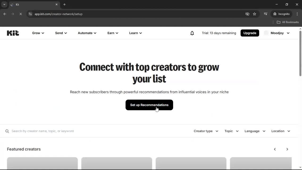 General browsing screenshot