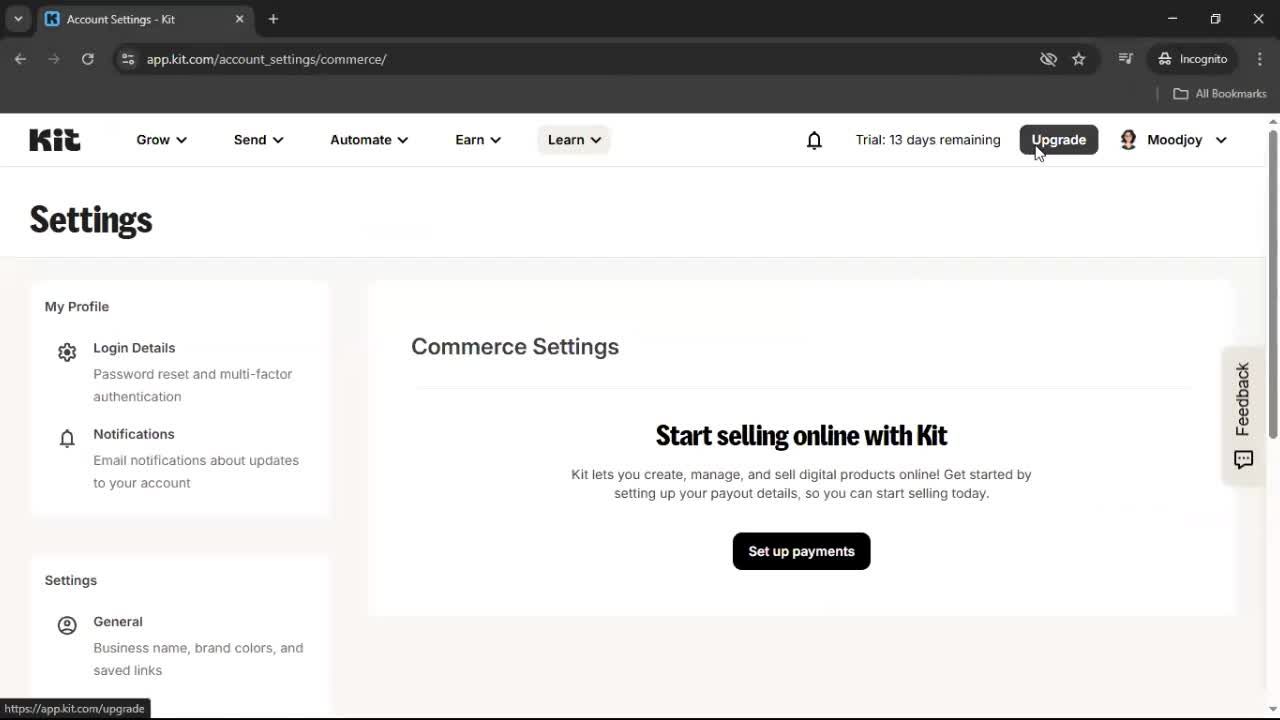 General browsing screenshot