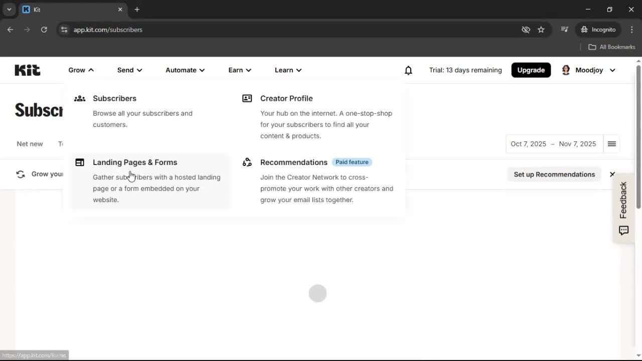 General browsing screenshot