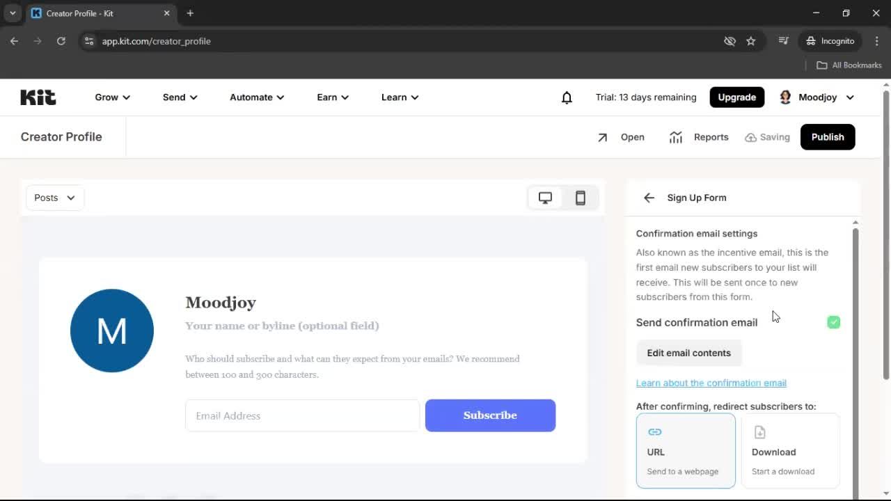 General browsing screenshot