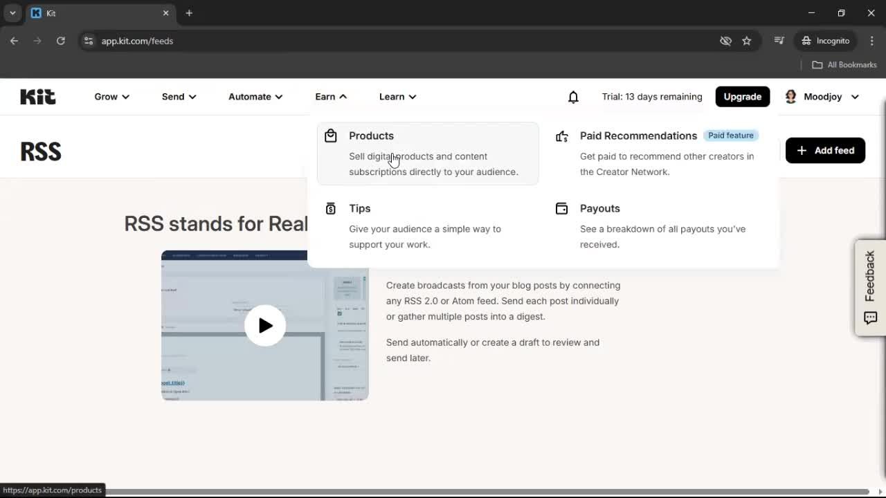 General browsing screenshot