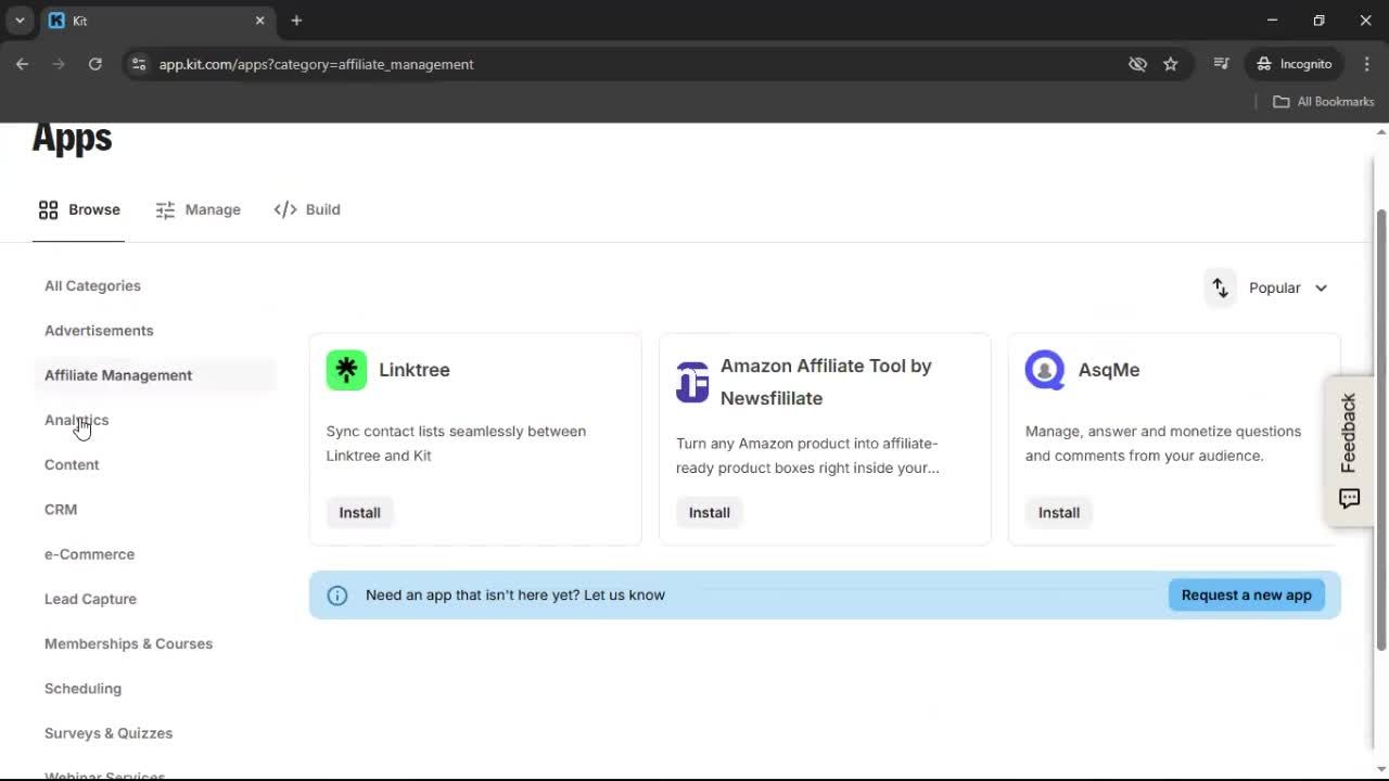 General browsing screenshot