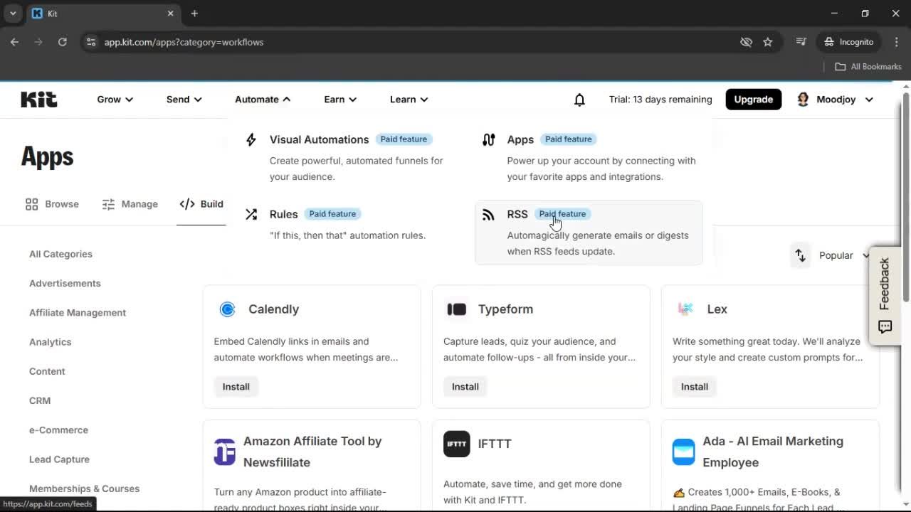 General browsing screenshot