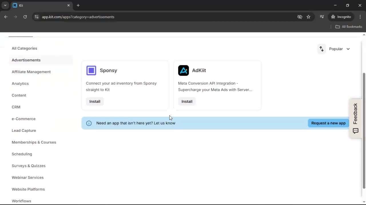 General browsing screenshot
