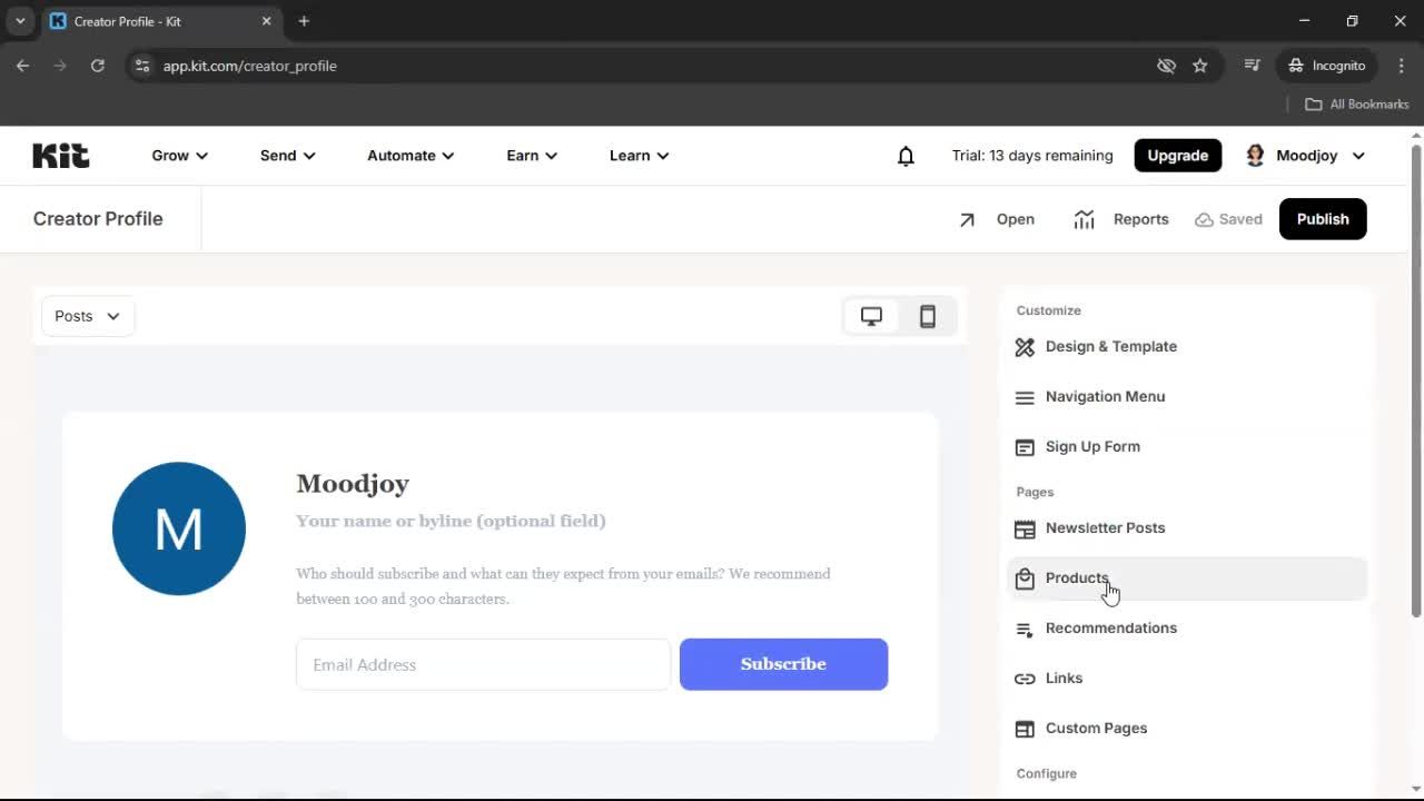 General browsing screenshot