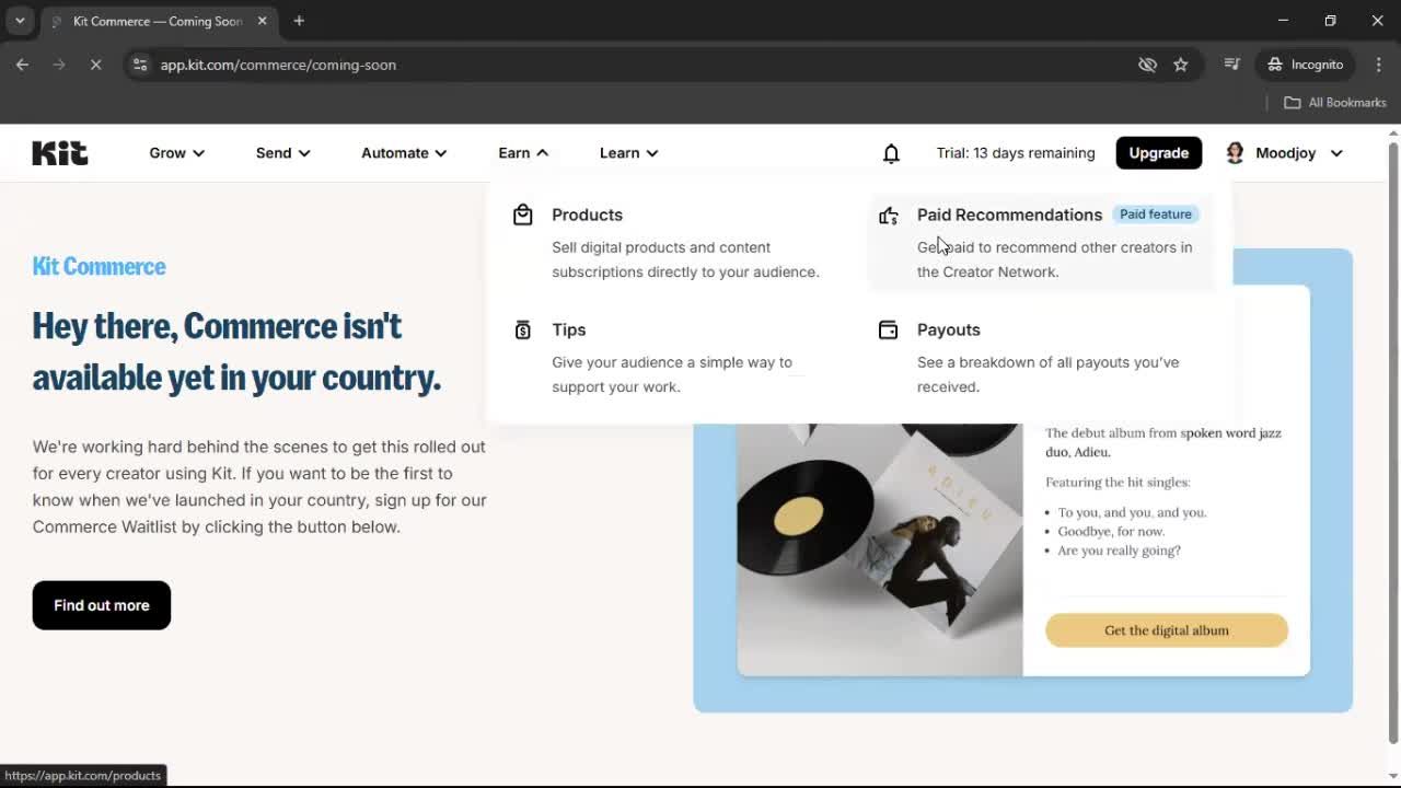 General browsing screenshot
