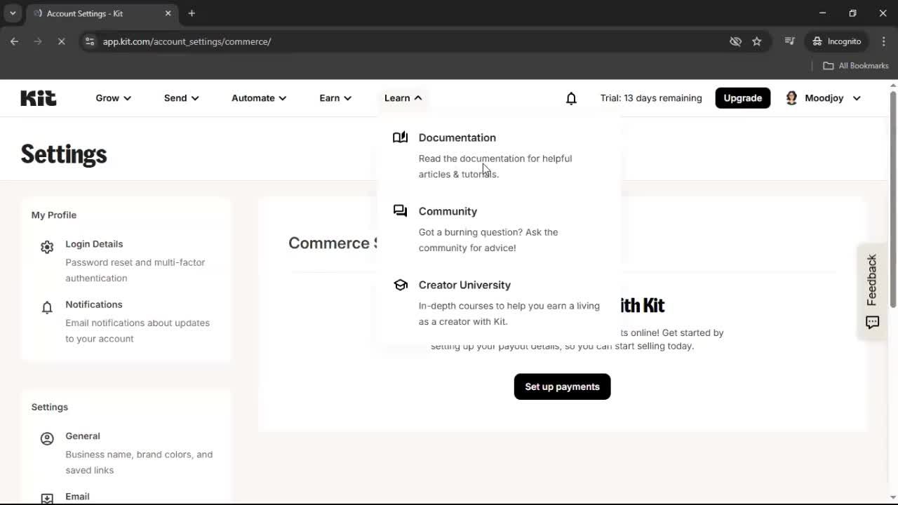 General browsing screenshot