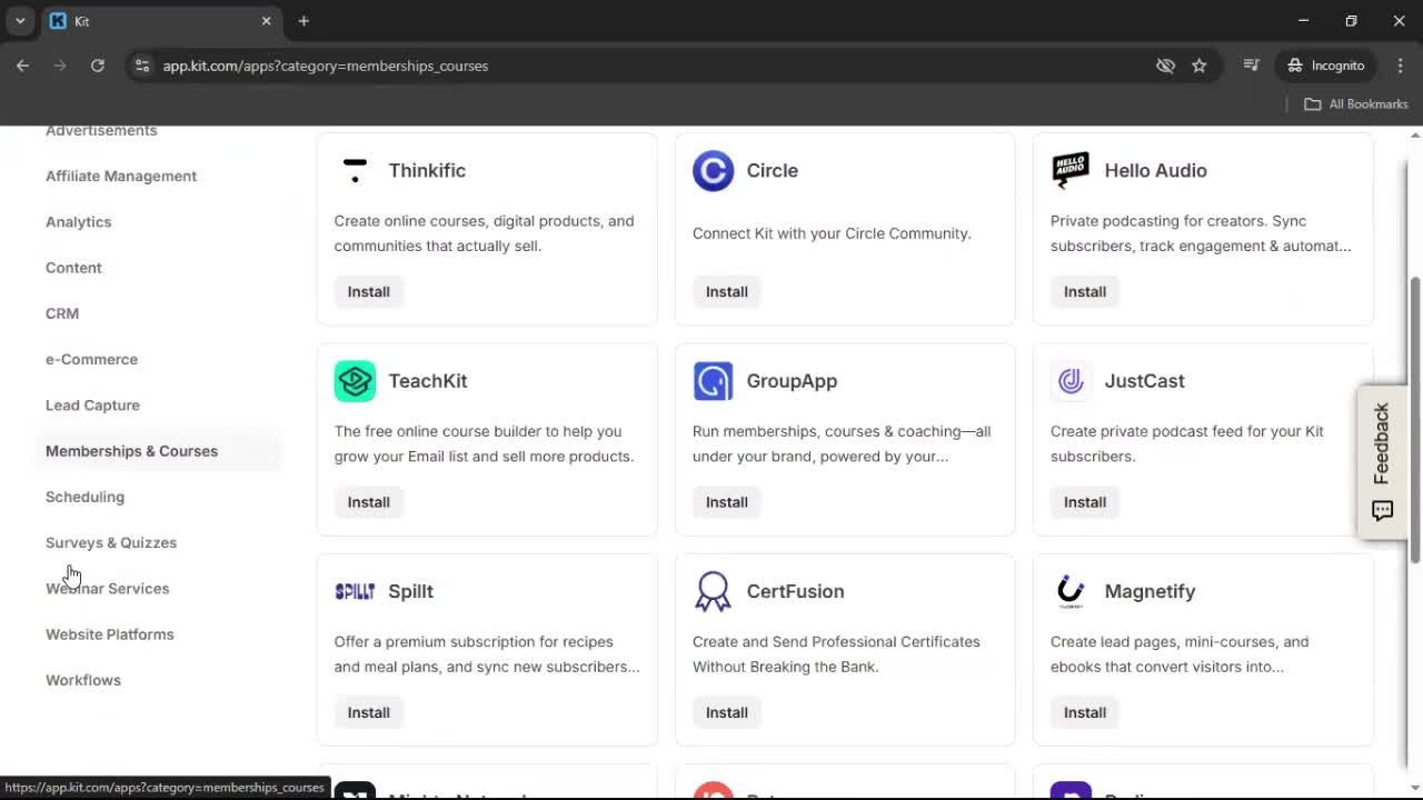 General browsing screenshot