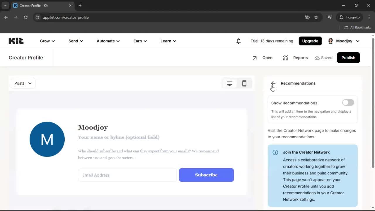 General browsing screenshot