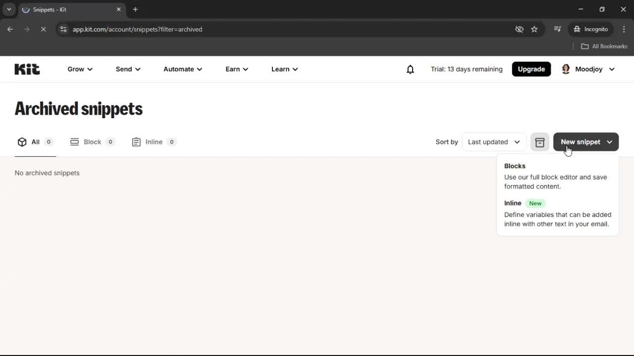 General browsing screenshot