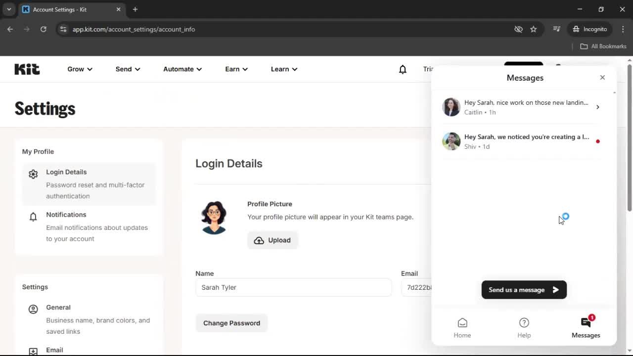 General browsing screenshot