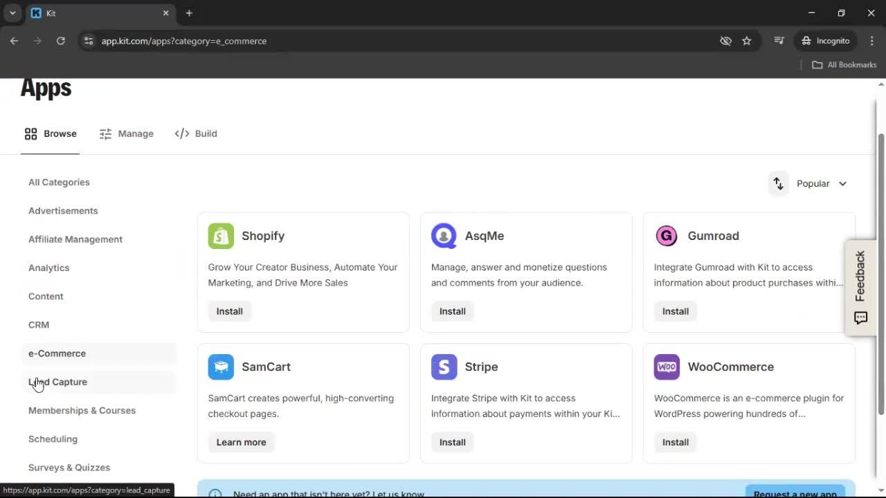 General browsing screenshot