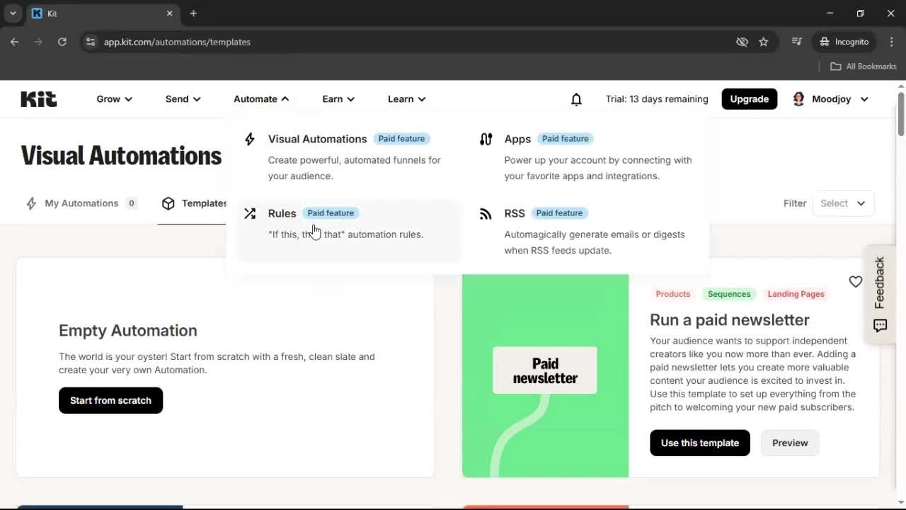 General browsing screenshot