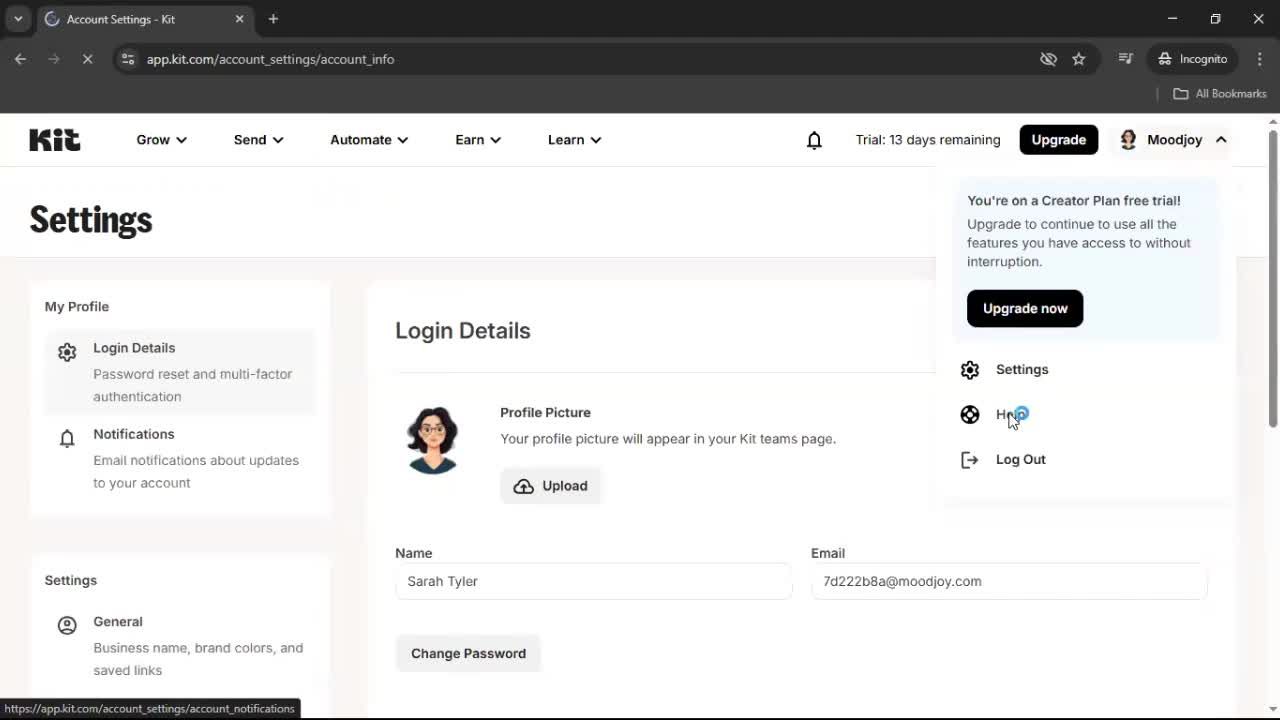General browsing screenshot