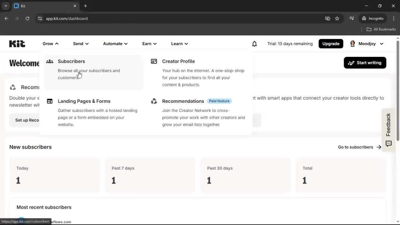 General browsing screenshot