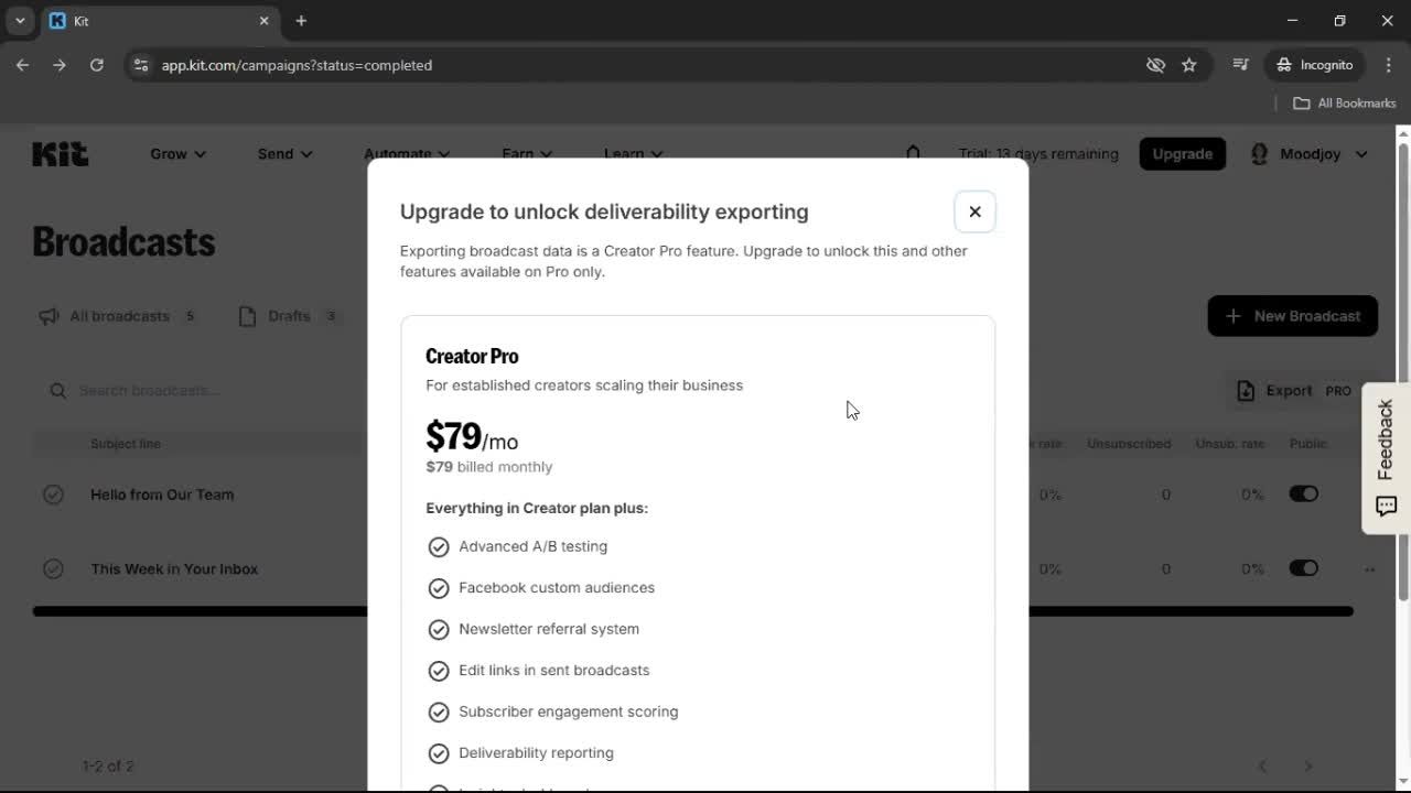 General browsing screenshot