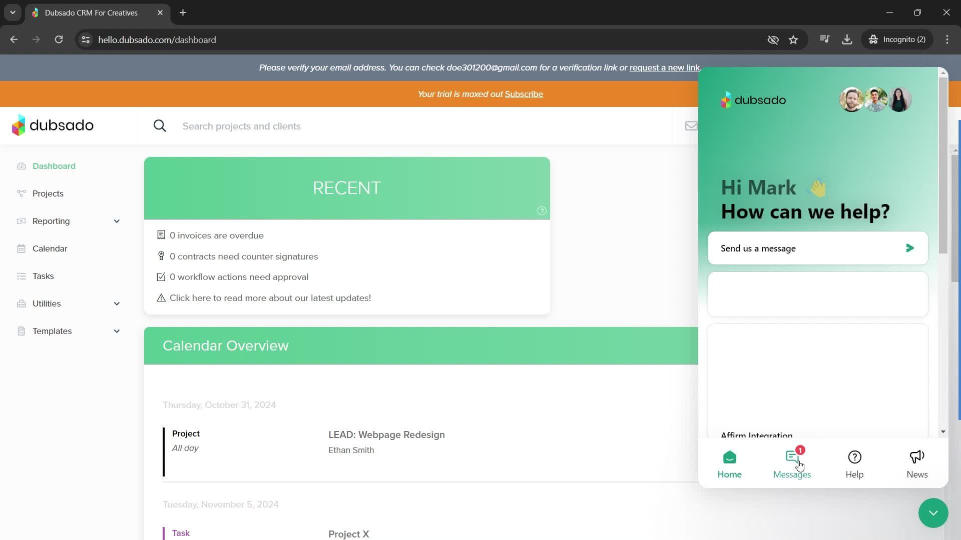 General browsing screenshot