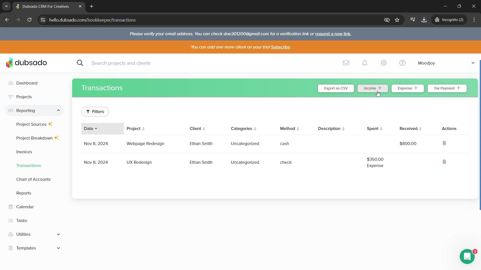 General browsing screenshot