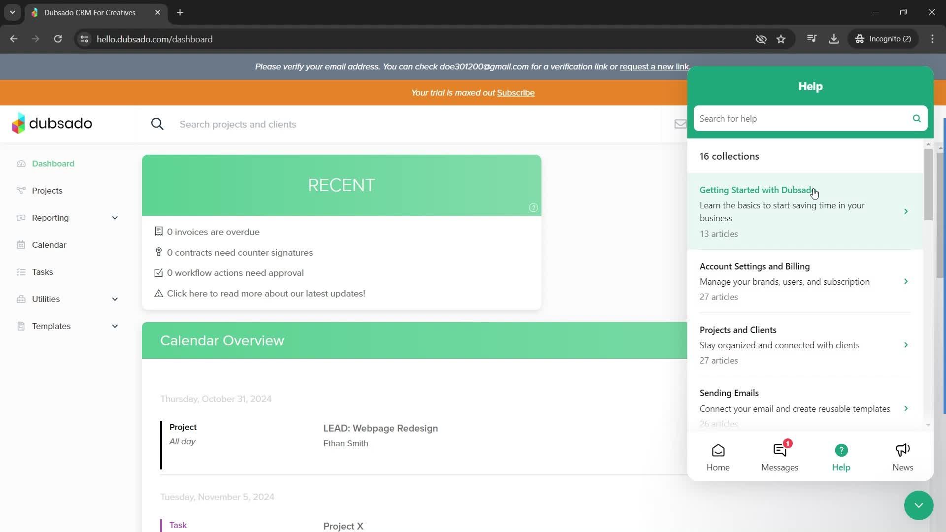 General browsing screenshot